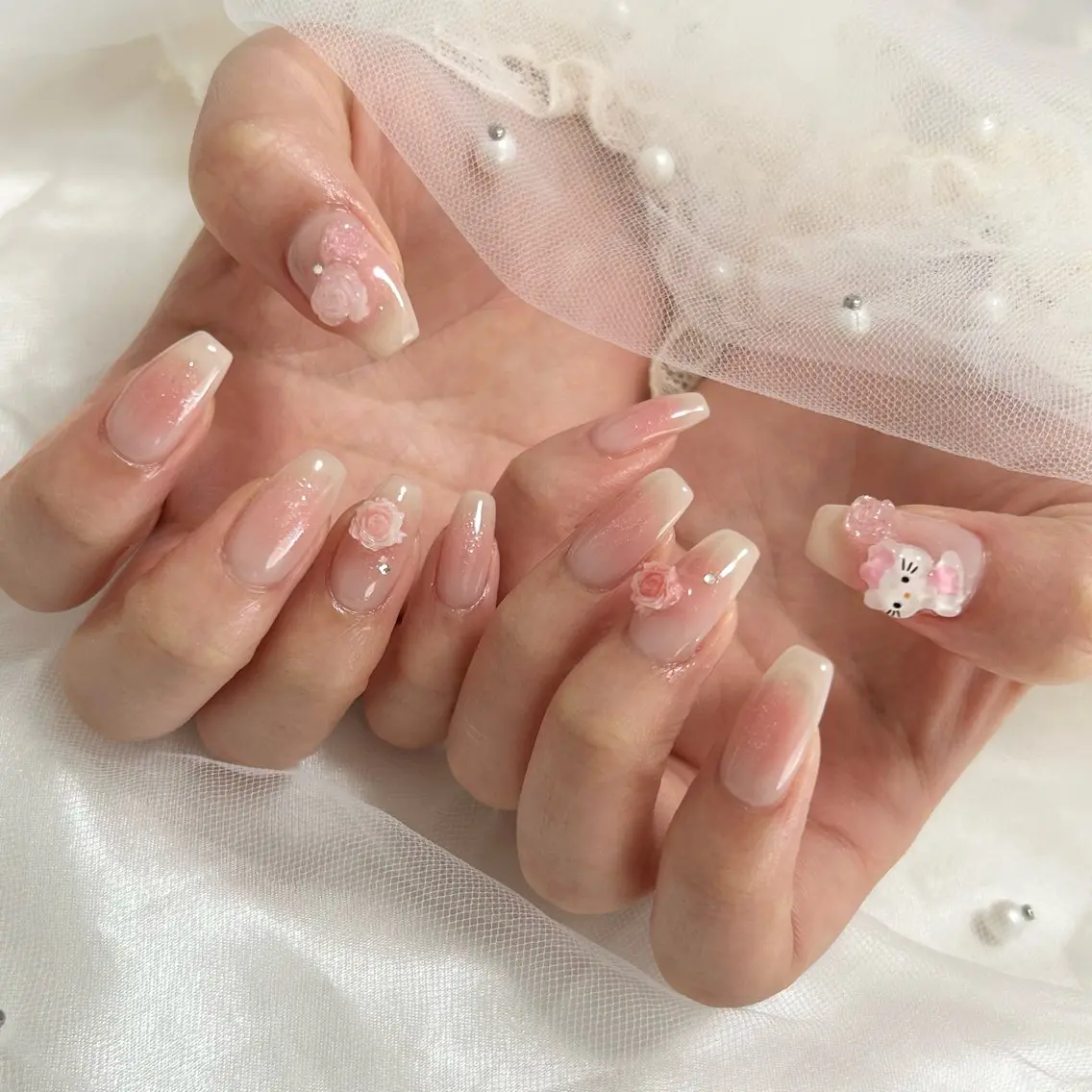 ネイル チークネイル ワンホンネイル ハンドネイル Dallon nailのネイルデザイン