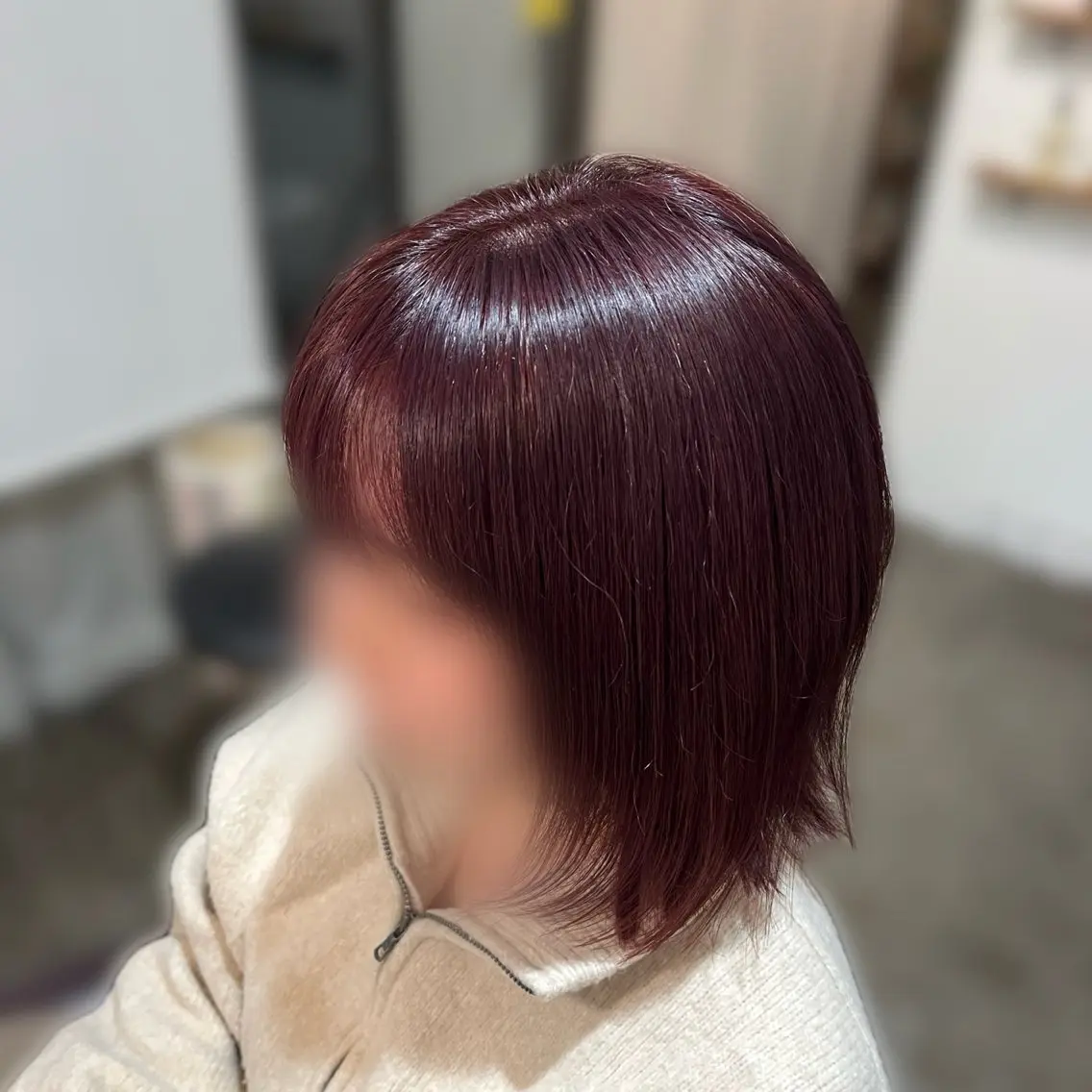 ミディアム カラー 黒髪 ブリーチ ヘアカラー Dia ‎ アキヨシ ミユのヘアスタイル
