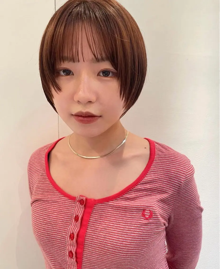 ショート ヘアカラー rizu🤎/ ボブ /ブラウンカラーのヘアスタイル