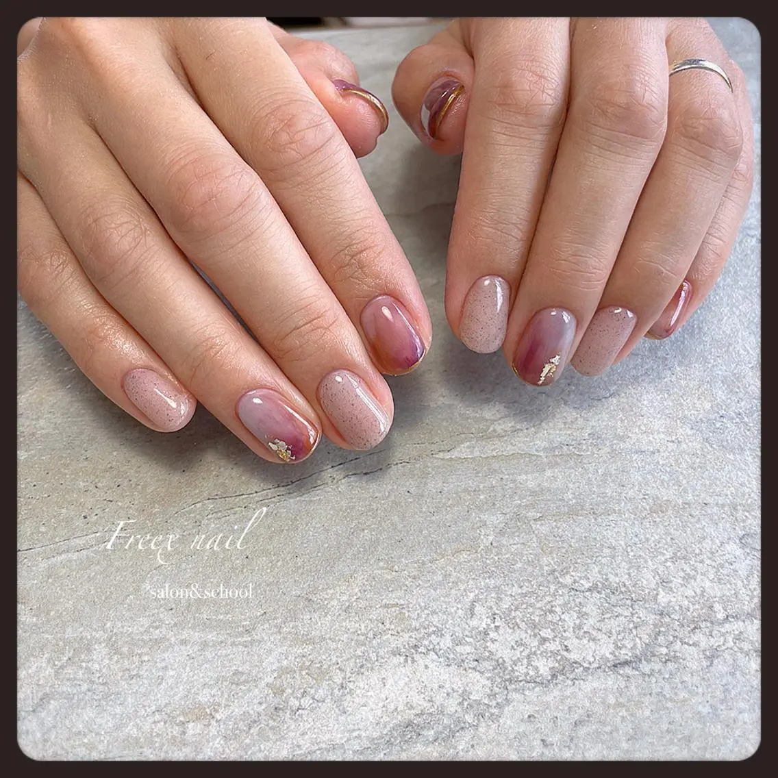 ネイル ニュアンスネイル ハンドネイル ハンドケア freex nail /ニュアンス/個性派のネイルデザイン