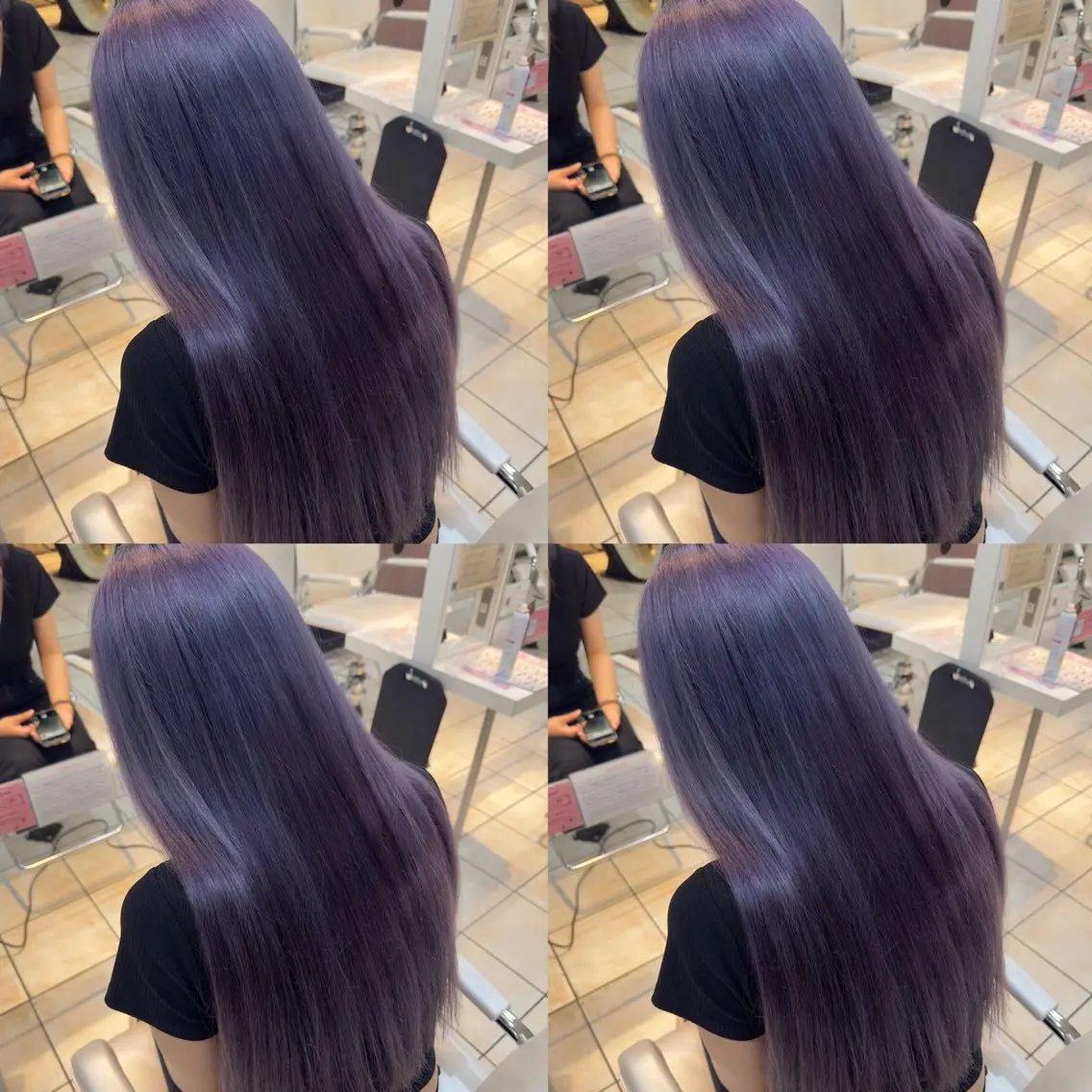 ロング カラー ヘアカラー トリートメント 【髪質改善特化】 艶髪/透明感カラーのヘアスタイル