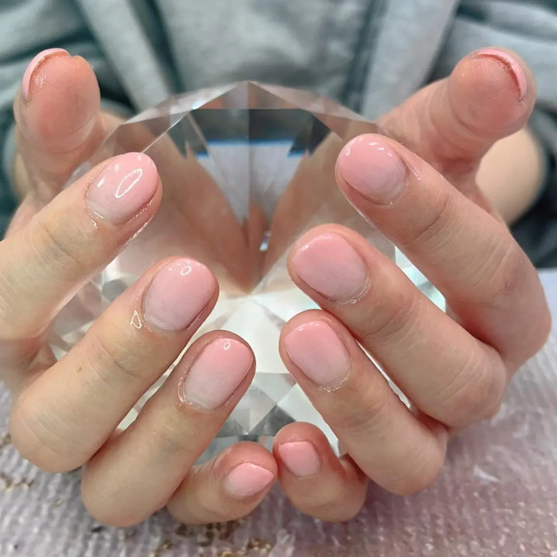 ネイル グラデーション ピンク BlueDaisy 栄本店のネイルデザイン