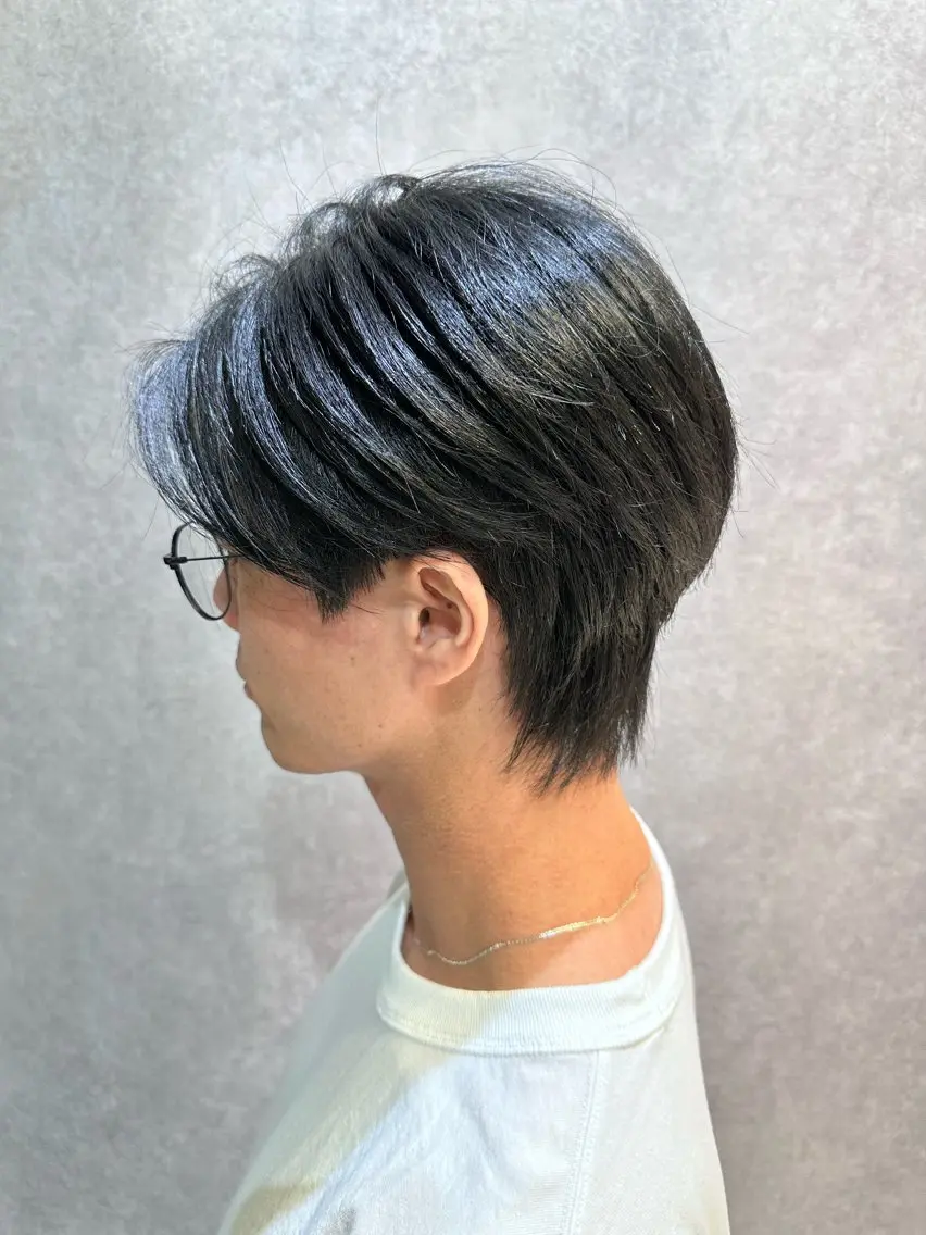 メンズ カット 【𝐀𝐬𝐡大森】 石崎竜祐のヘアスタイル