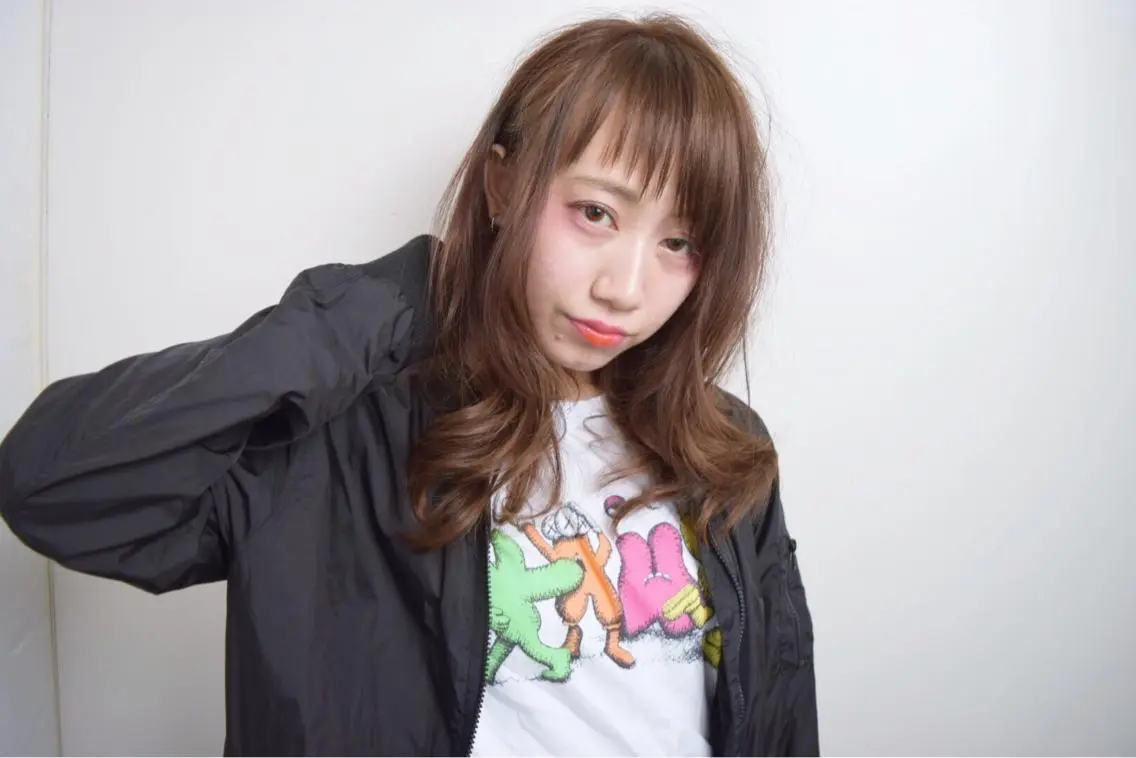 ミディアム セミロング ロング カラー パーマ ヘアアレンジ 高橋 隆一のヘアスタイル