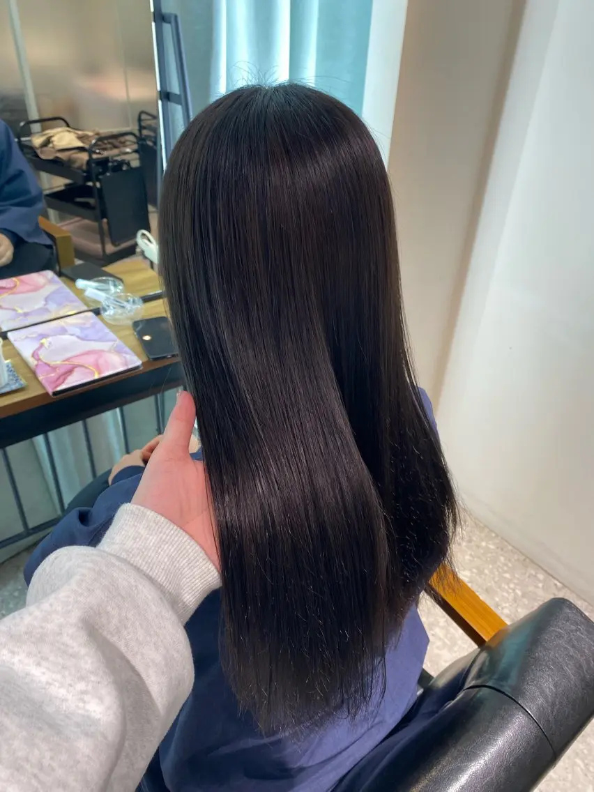 ロング 縮毛矯正 トリートメント モテ艶カラー 🎖さえきはるかのヘアスタイル