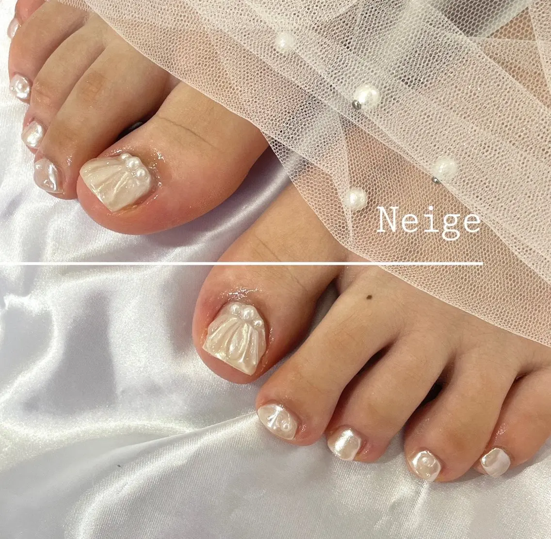 ネイル フットネイル Neige‪𓂃ai ＊梅津 / 松尾のネイルデザイン