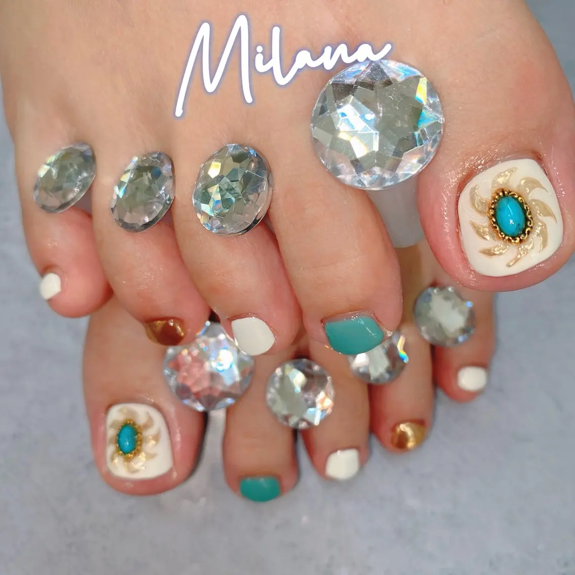 ネイル フットネイル フットネイル Milana （研修生メニュー）のネイルデザイン