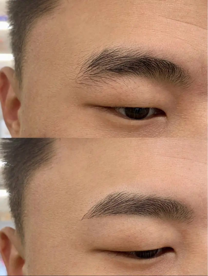 アイブロウ メンズアイブロウ 眉毛ワックス脱毛 🎀Ni na🫧のマツエク・マツパデザイン