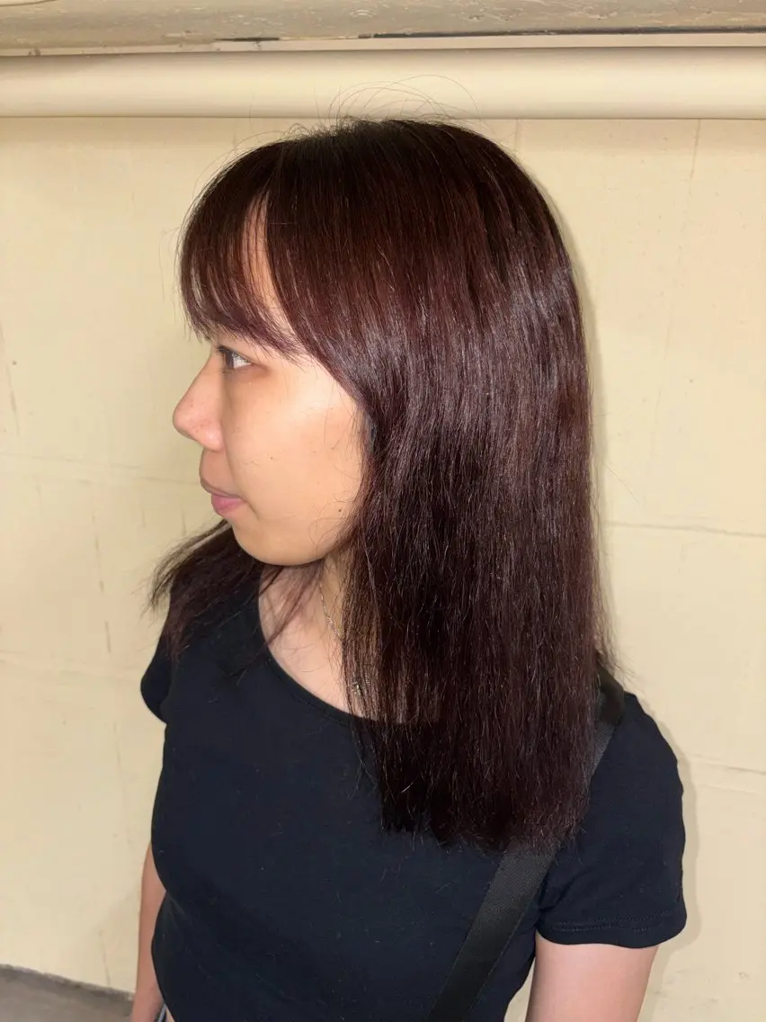 カラー ブリーチ ハイライトカラー ヘアカラー 森脇 万葉のヘアスタイル