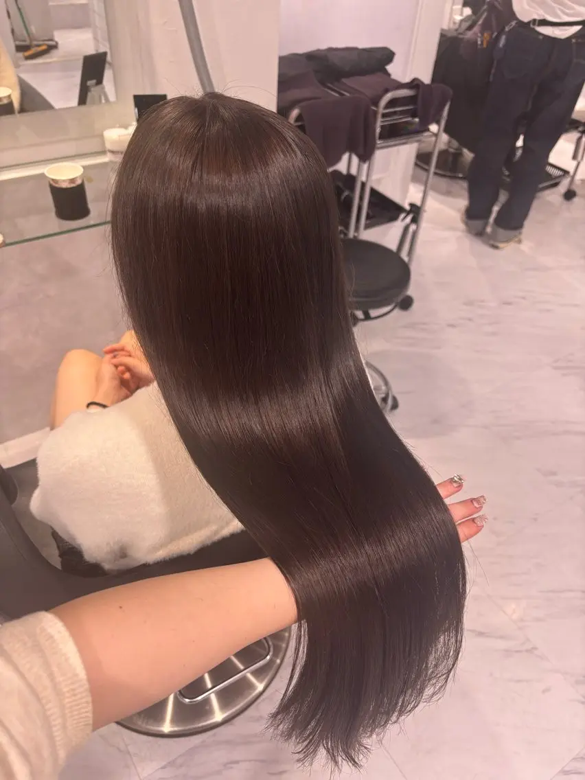 ロング カラー ヘアカラー トリートメント 髪質改善🩰透明感カ ラー🎀hinanoのヘアスタイル