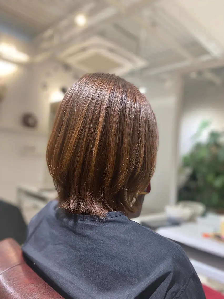 ミディアム カット ヘアカラー ショートカット 🌷Asamiのヘアスタイル