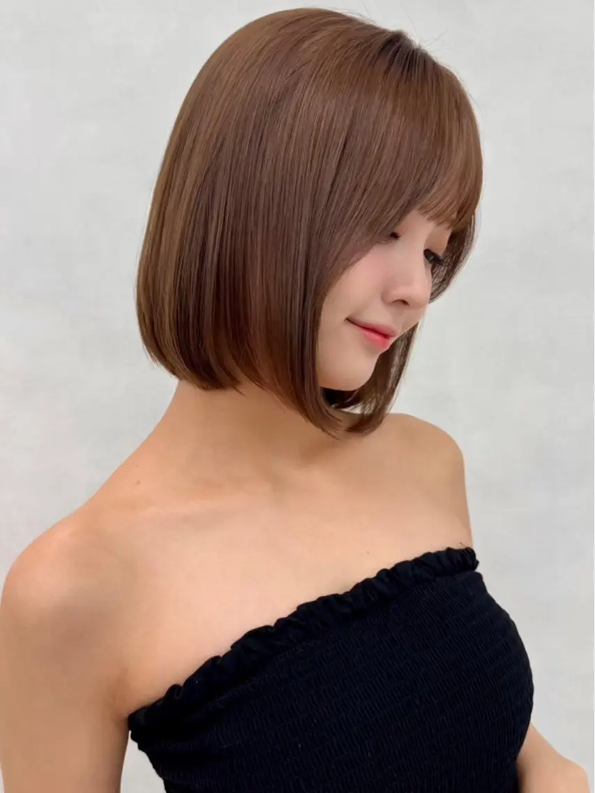 ミディアム カット ヘアカラー トリートメント 🦋盛れるレイヤー/ ベージュ/Ryugaのヘアスタイル