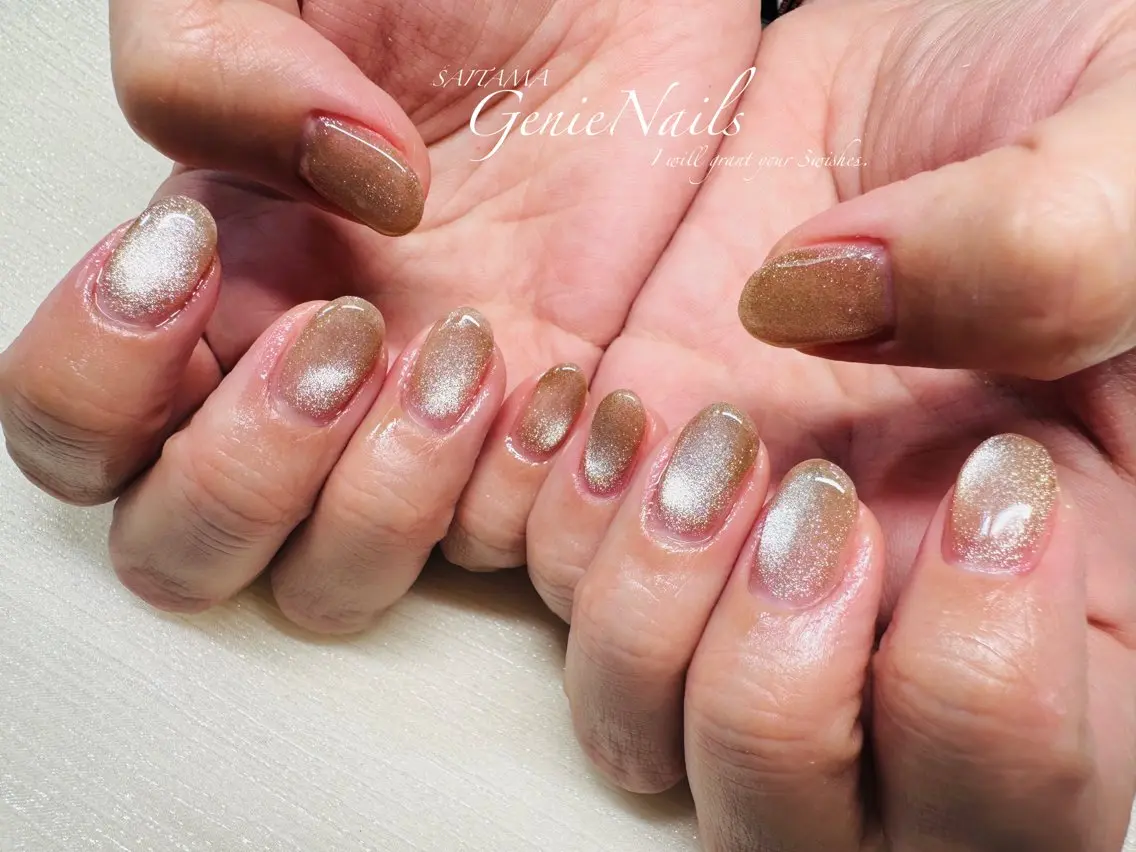 メンズ ネイル アートネイル 氷ネイル・うるうるネイル ロングネイル メンズネイル 持ち込み Genie Nailsのネイルデザイン