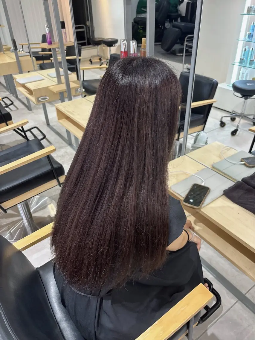 ミディアム ヘアカラー トリートメント ベージュ/グレージュ 🧸あやか/表参道のヘアスタイル