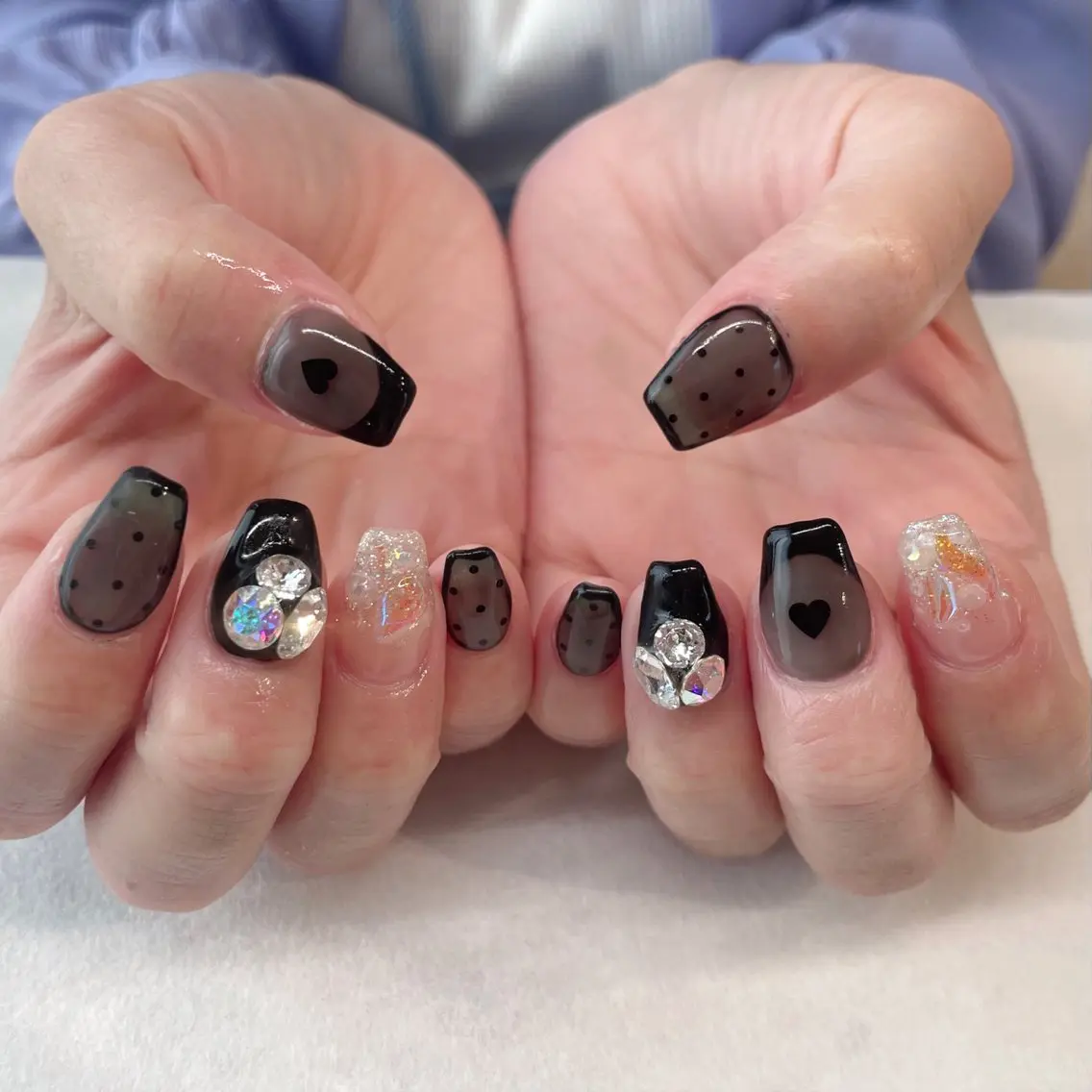 ネイル ハンドネイル 💎🐰 saki. m 🐰💎のネイルデザイン