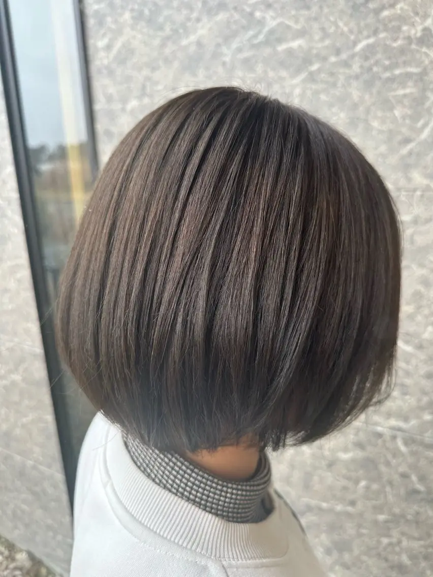 ショート カラー ブラウンカラー 透明感カラー オリーブブラウン ヘアカラー トリートメント 🫧鈴木 遥夏🫧のヘアスタイル