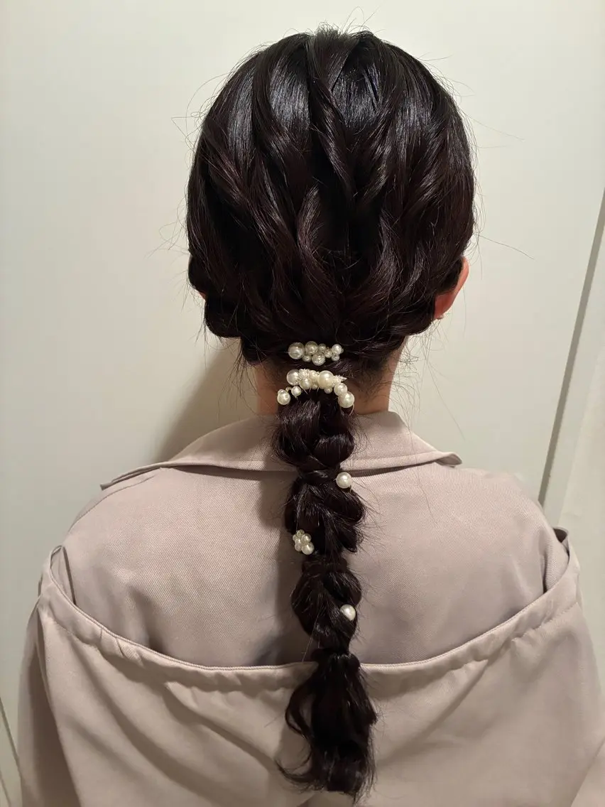 セミロング ヘアアレンジ T Ayaのヘアスタイル