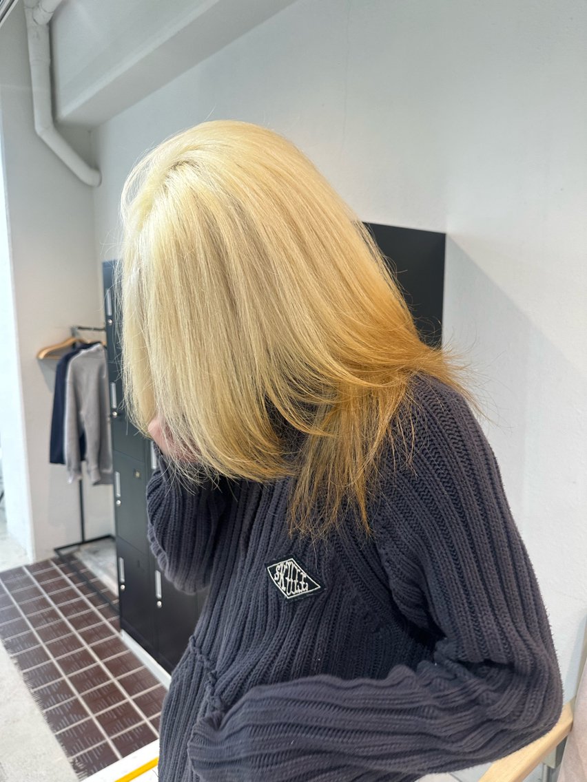 ロング カラー ヘアカラー トリートメント ミルクティー/透明感 🧚🏻HARUKAのヘアスタイル
