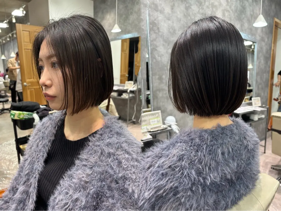 ショート カット ヘアカラー MIHO 海外風レイヤーのヘアスタイル