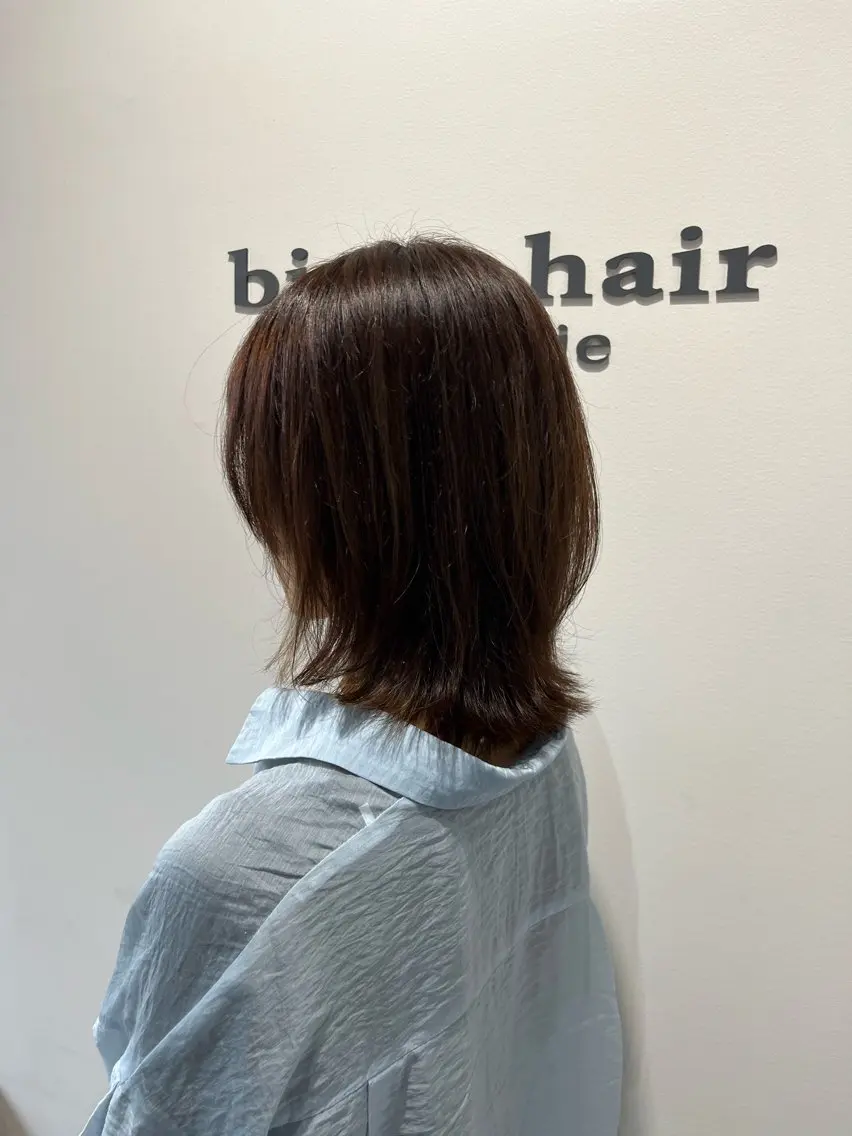 ミディアム レイヤーカット bisou hair Kayanoのヘアスタイル