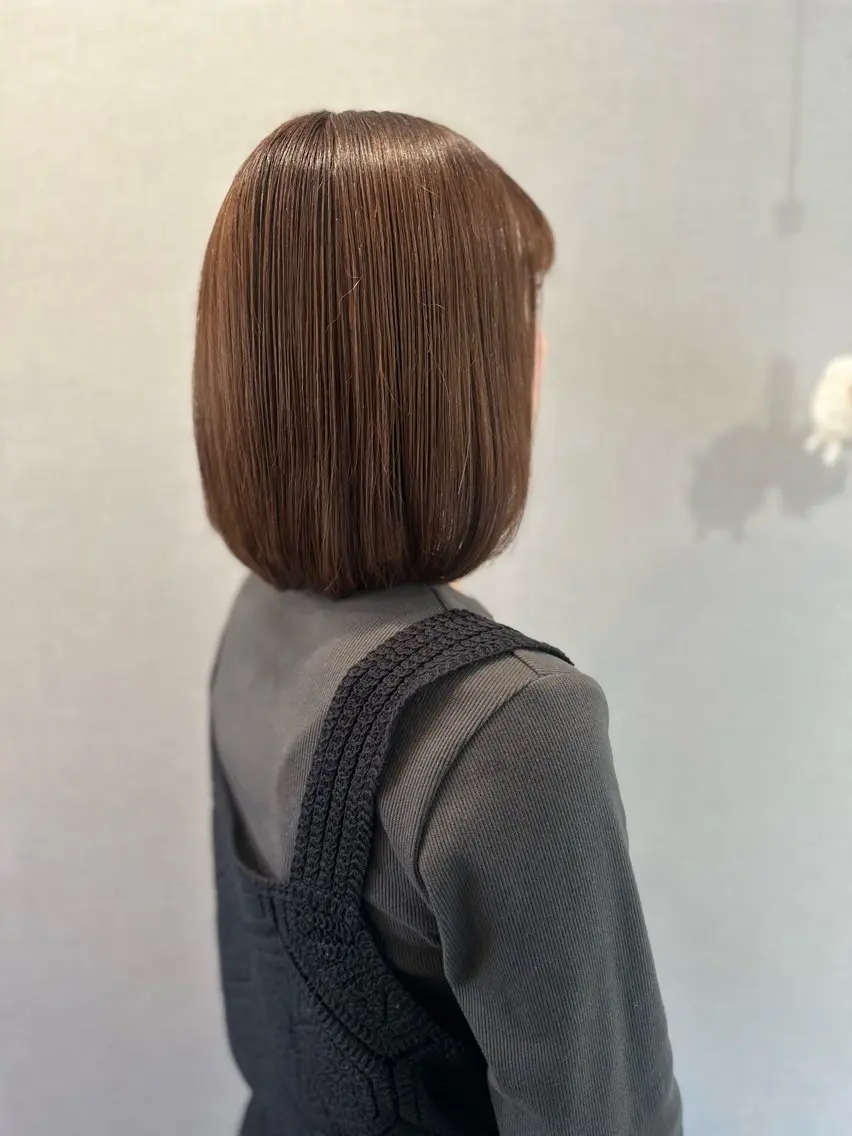 ミディアム カラー カット ヘアカラー トリートメント K Harukaのヘアスタイル
