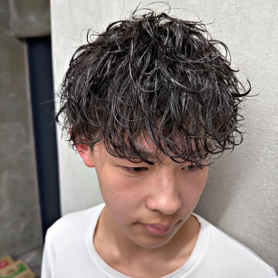 ショート カラー パーマ メンズ メンズメッシュ メンズパーマ メッシュ ブリーチモデル募集中 /伊藤優真のヘアスタイル