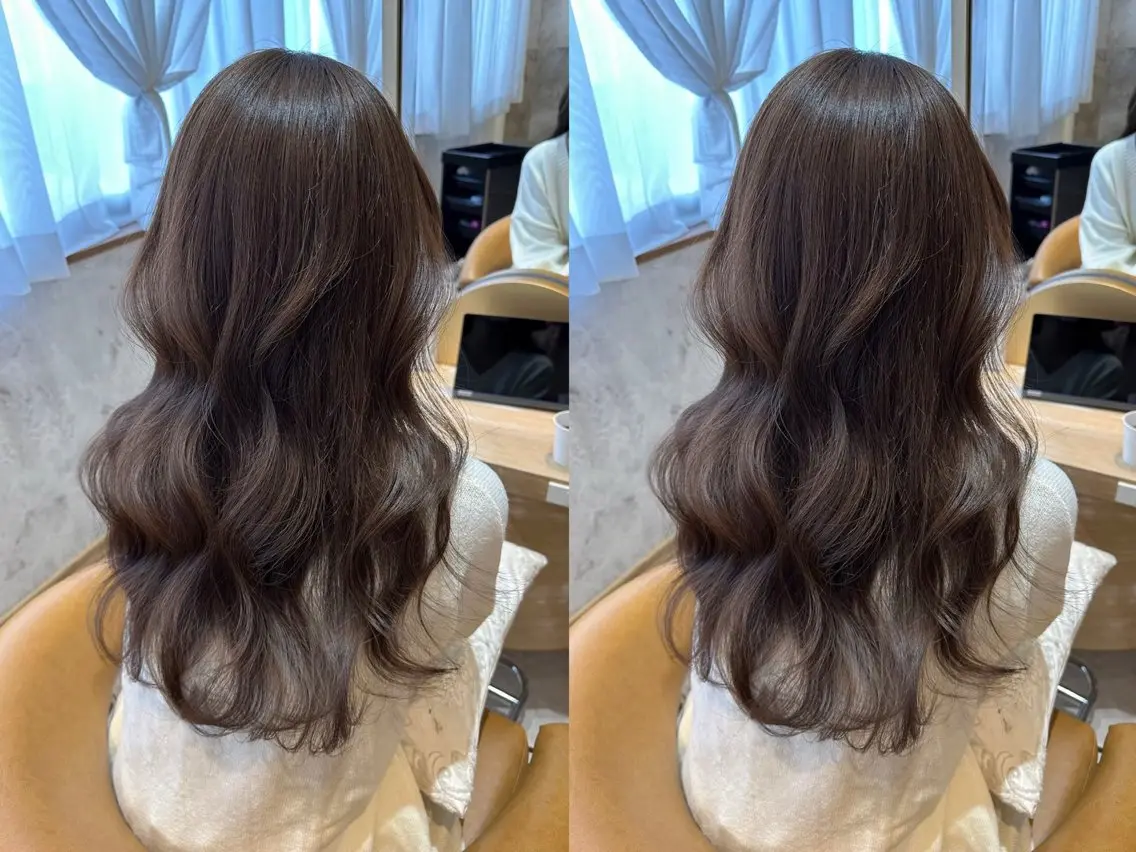 ロング ブリーチなし透明感 カラー/松沢州途のヘアスタイル