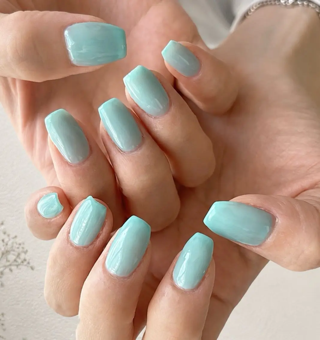 ネイル グリーン ハンドネイル Solo nail -ソロネイル-のネイルデザイン
