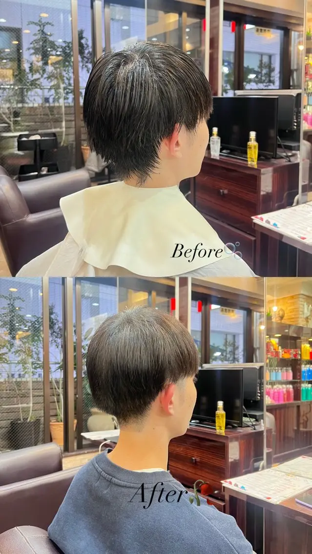 メンズ マッシュ ツーブロック 刈り上げ カット パーマ パーマご相談ください 楓(かえで)🦋のヘアスタイル