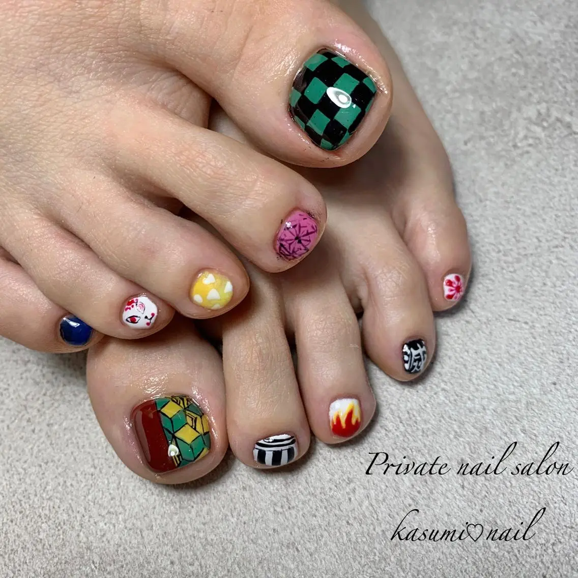 ネイル アートネイル フットネイル ジェルネイル マグネットネイル 大理石ネイル(マーブル) KASUMI♡ Nailのネイルデザイン