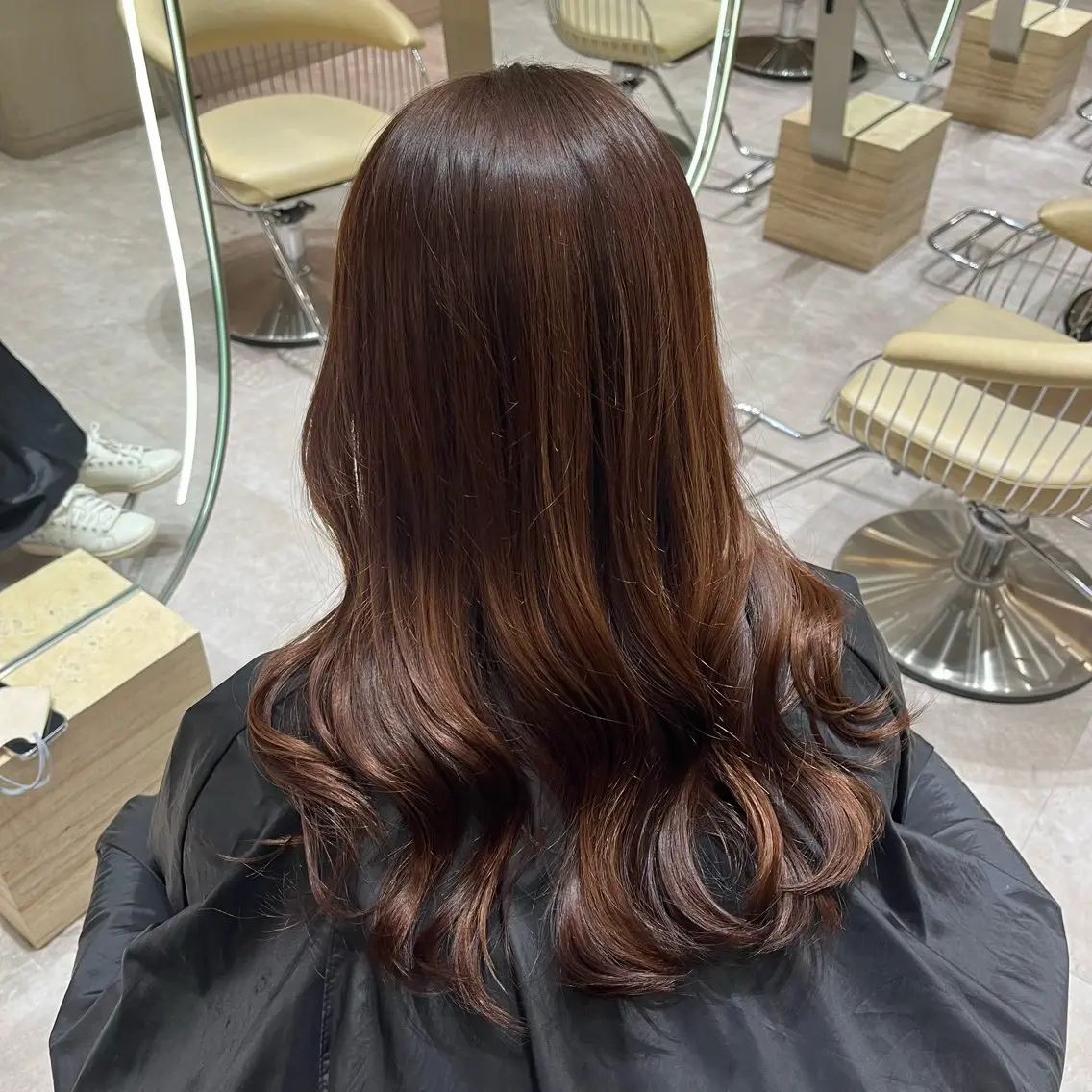 ロング カット ヘアカラー 顔周りカット/ 透明感カラー/ユナのヘアスタイル