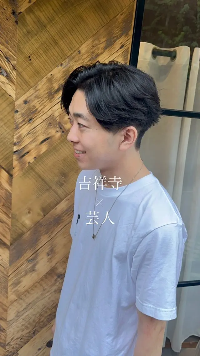 パーマ メンズ フェードカット メンズパーマ ニュアンスパーマ 【gemini店長】 メンズ特化中野稜平のヘアスタイル