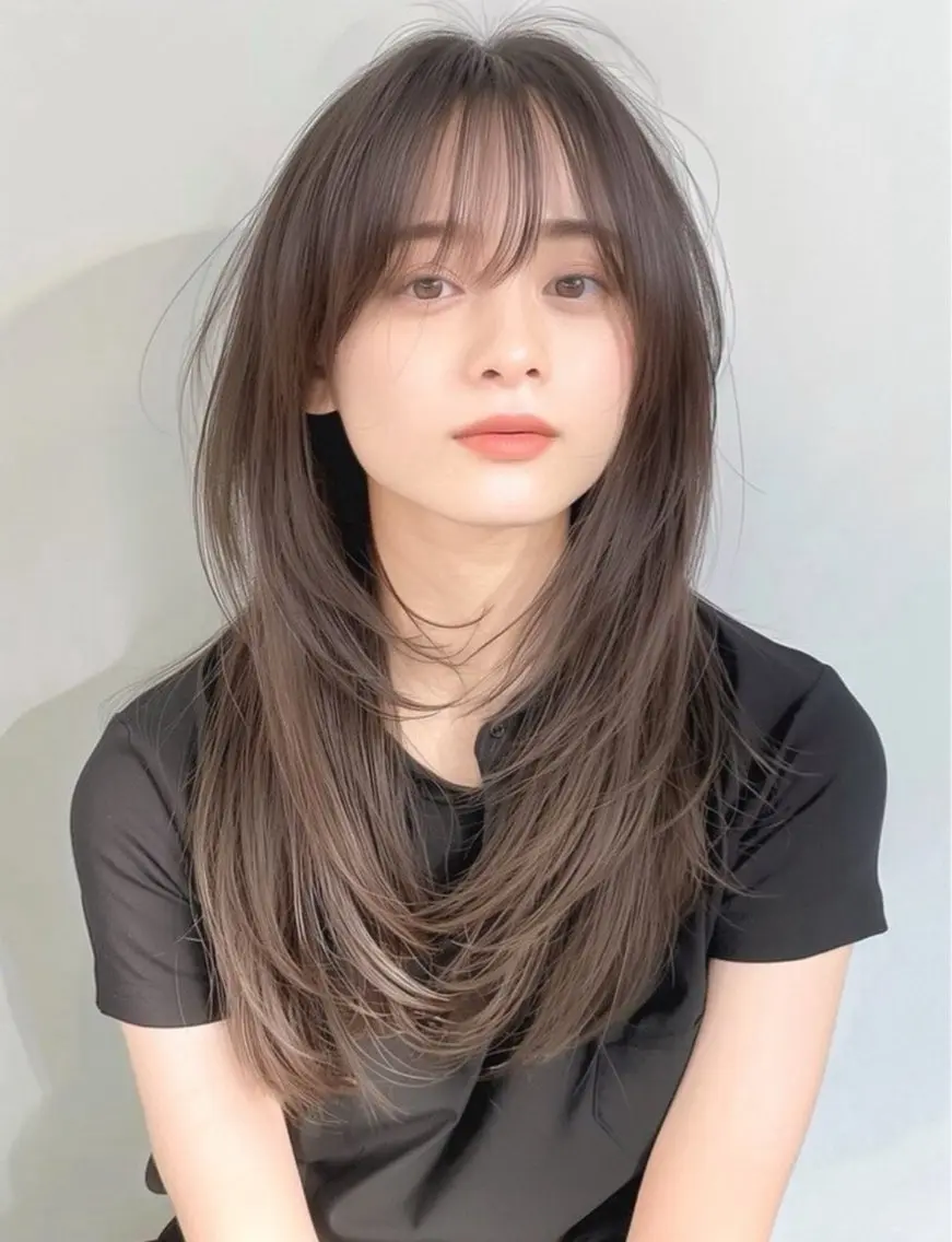 【5月限定クーポン🕯️🎀】カット+艶カラー＋シープス髪質改善TR+浸透スチーム🫧🩵の写真