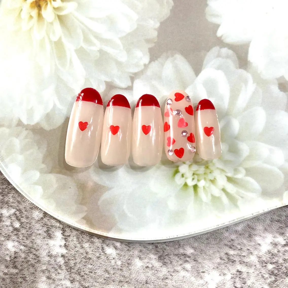 ネイル バレンタイン ハンドネイル ★Rinail... .のネイルデザイン