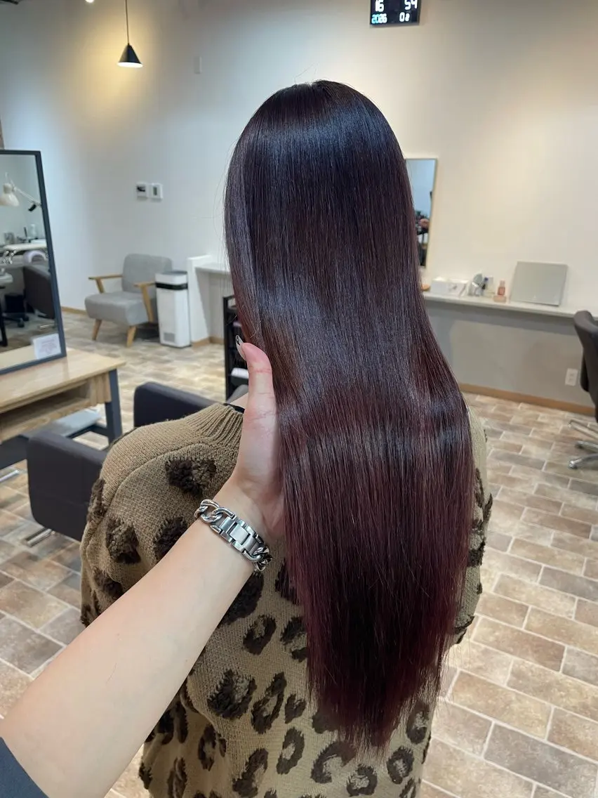 ロング カラー ケアカラー 髪質改善 カット ヘアカラー トリートメント YUI/ ブリーチカラー🌷のヘアスタイル