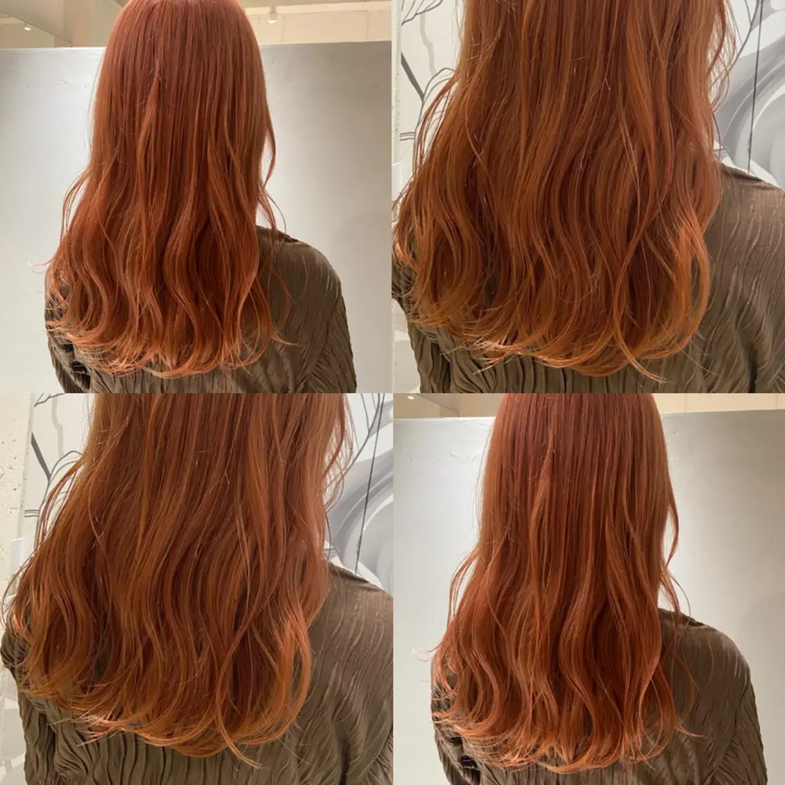 セミロング カラー ブリーチ ケアブリーチ ダブルカラー ハイトーンカラー オレンジ カジュアルを女っぽく 𝗮𝘆𝗮𝗰𝗼のヘアスタイル