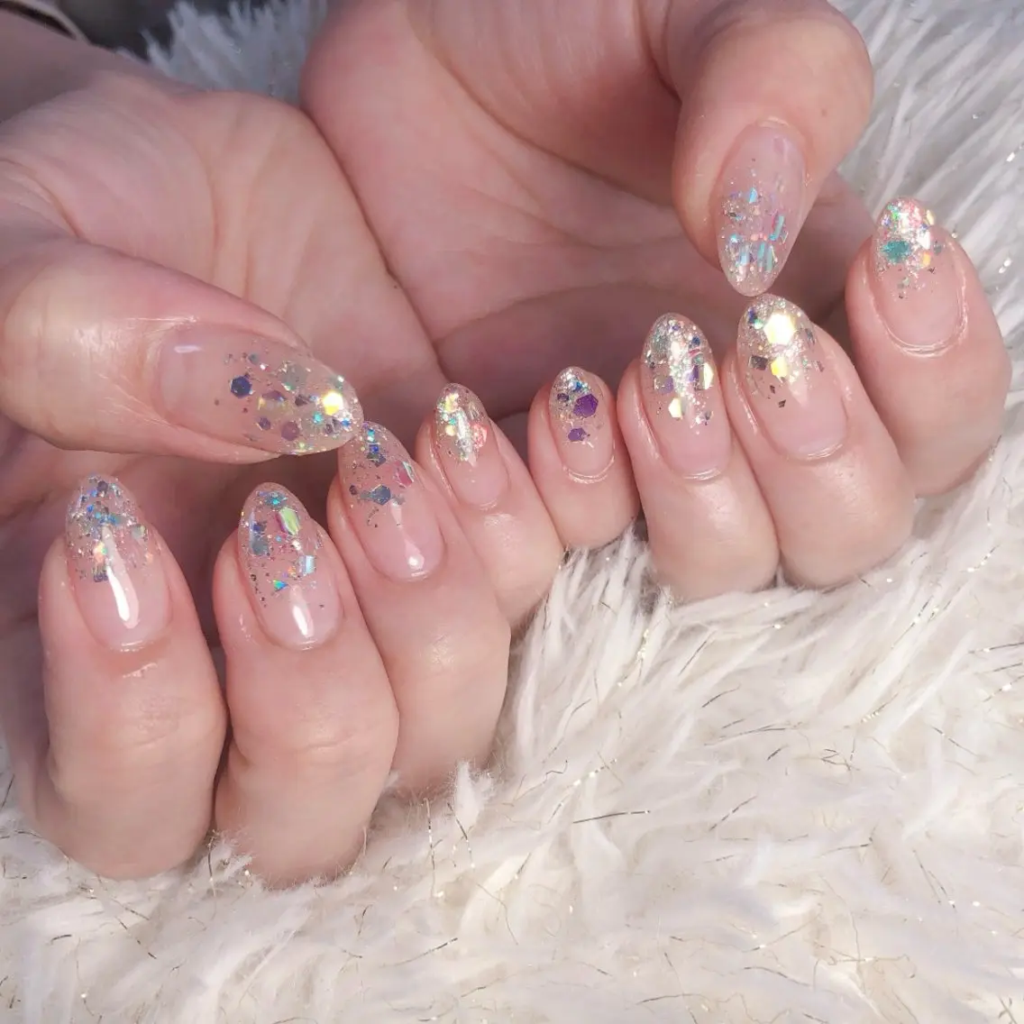 ネイル グラデーション 韓国ネイル ラメ(グリッター) ニュアンスネイル ワンカラーネイル ハンドネイル koto nailのネイルデザイン