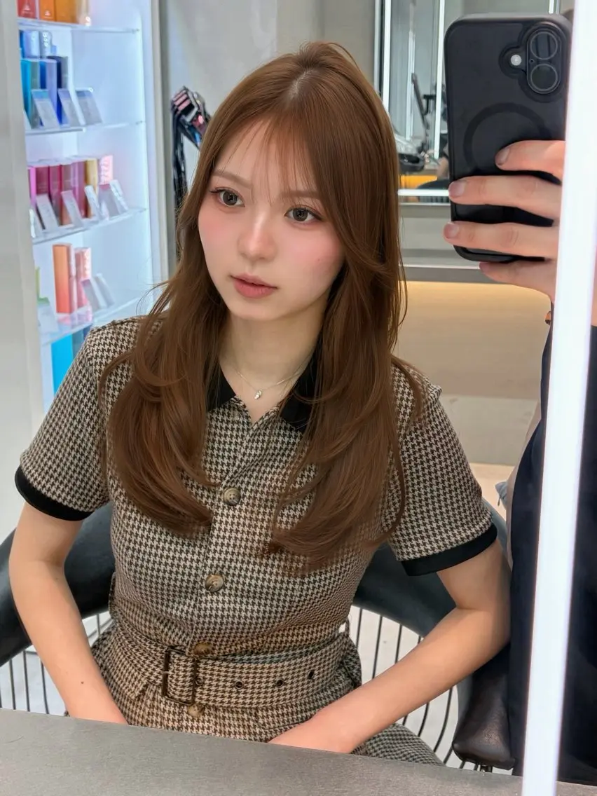 ミディアム カラー ヘアアレンジ 【博多髪質改善】 吉村 清志のヘアスタイル
