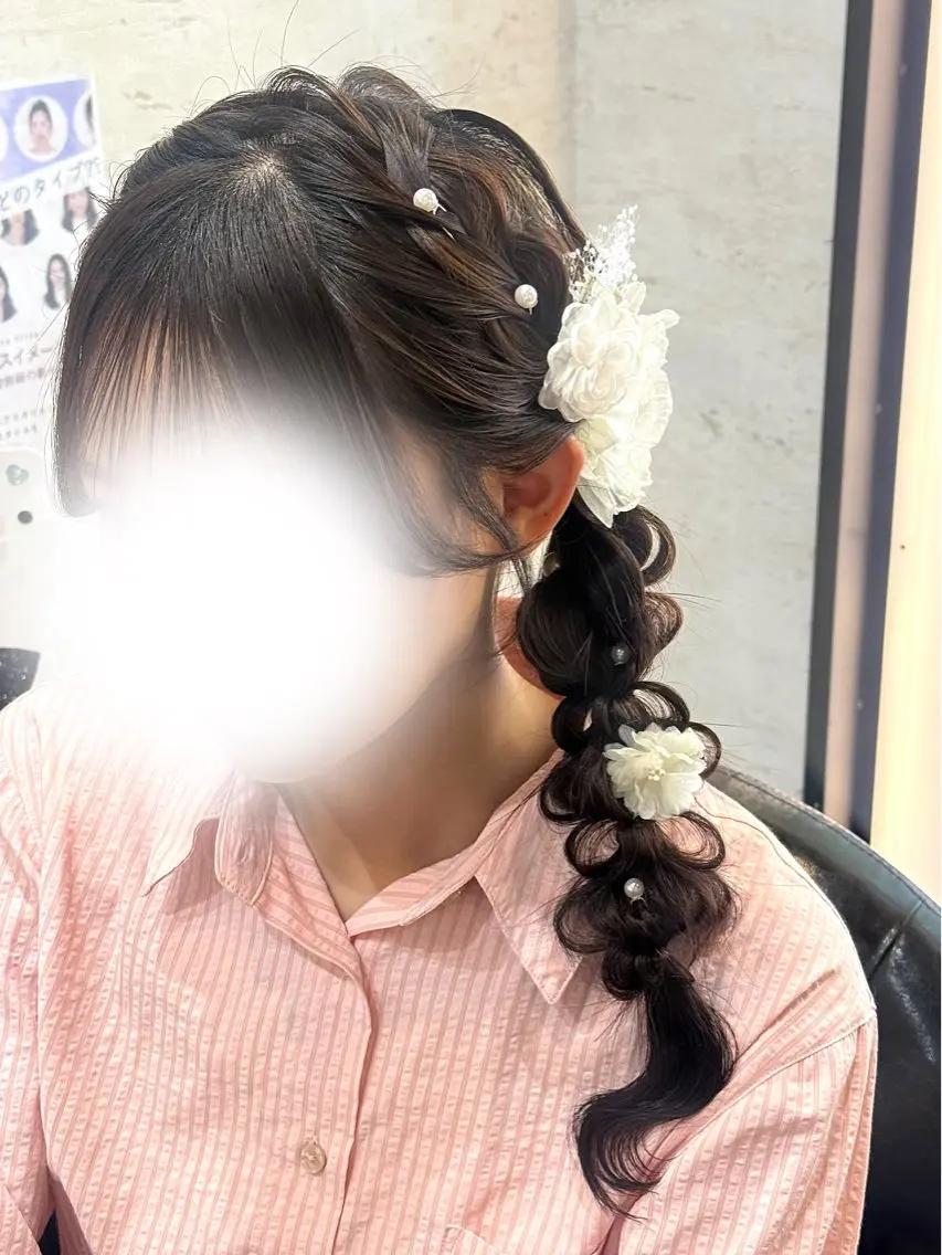 セミロング ヘアセット みりゅう /ヘアメイク/美容師のヘアスタイル