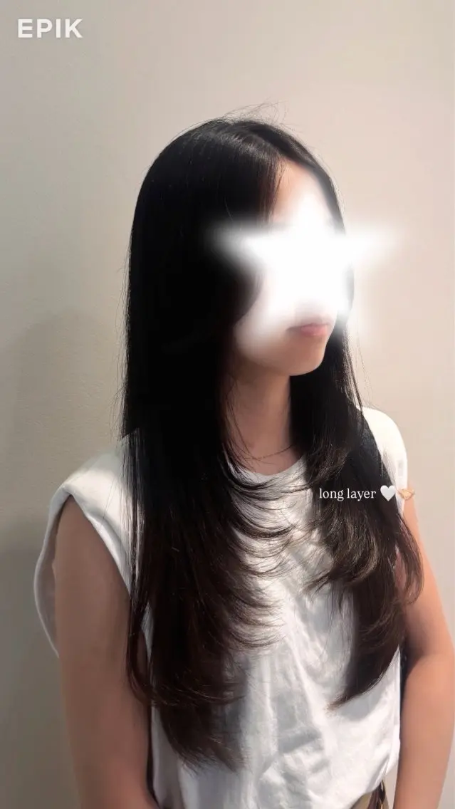 ロング レイヤーカット 磯引 美菜のヘアスタイル