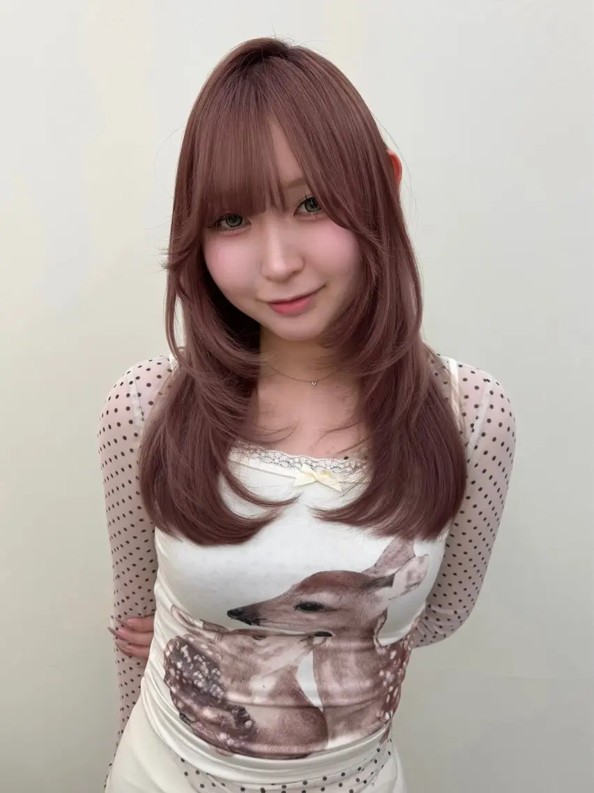 セミロング ヘアカラー ai | 似合わせhair♡のヘアスタイル