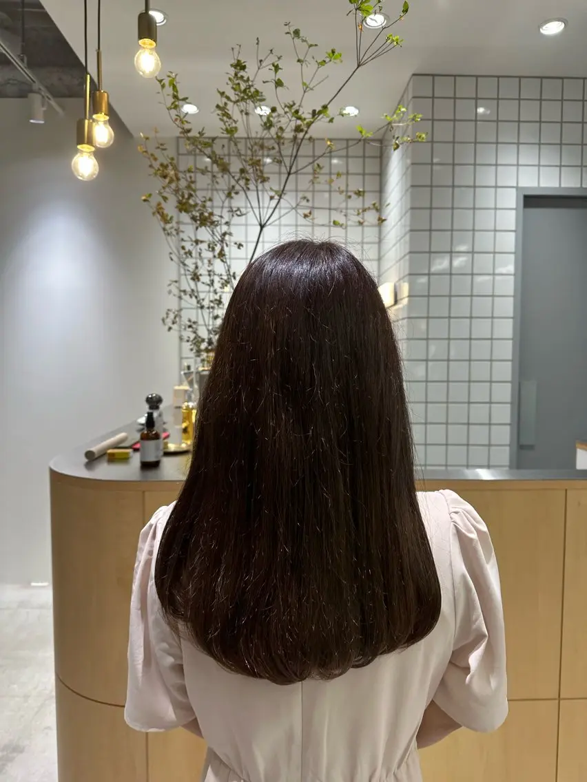 ロング ヘアカラー 🍇透明感カラー/ カットひかる🍒のヘアスタイル