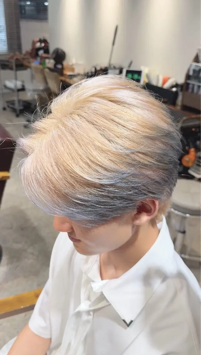 カラー メンズ カット ヘアカラー トリートメント 💖艶髪&ブリーチ髪 質改善💖舜希のヘアスタイル