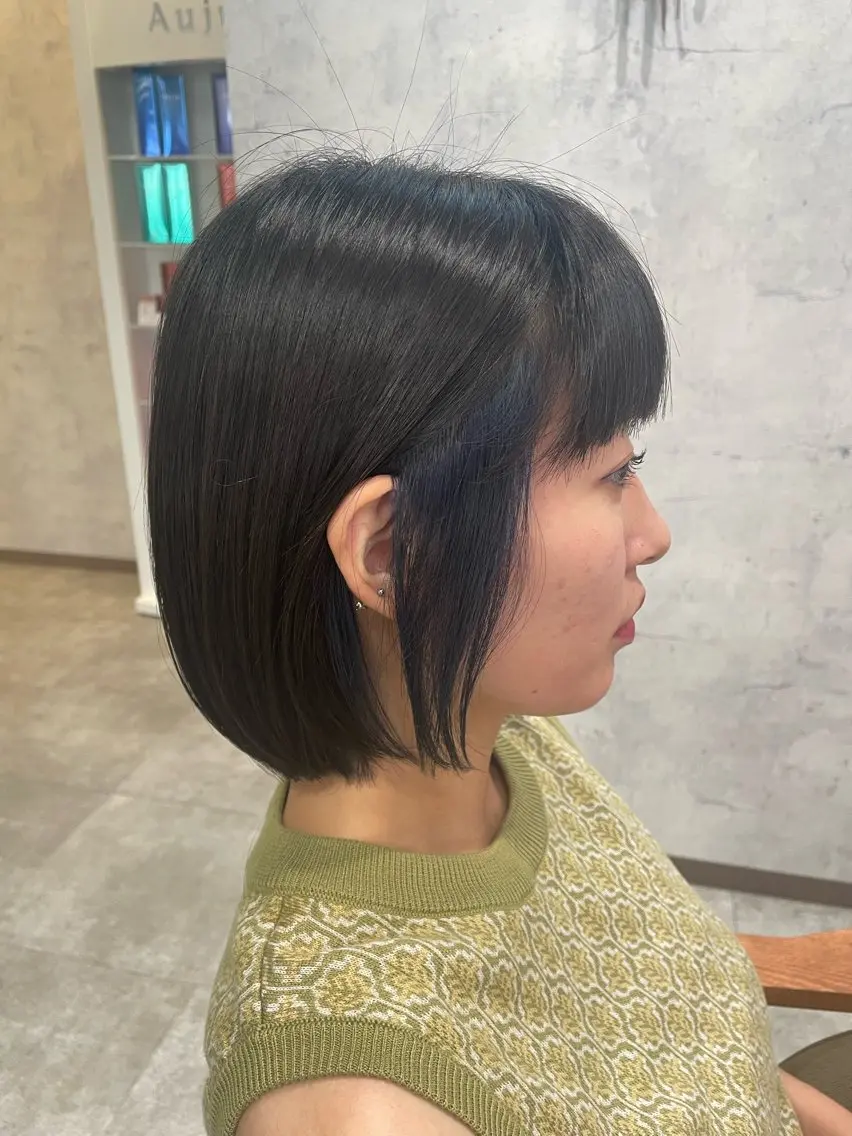 ショート ボブ カット ヘアカラー トリートメント 木村 真知子のヘアスタイル