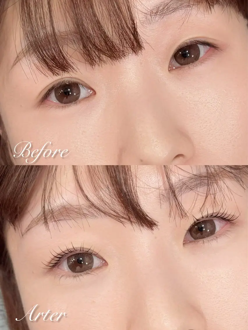 【平日限定🌷】まつ毛パーマ＋美眉WAX （間引き＋メイク仕上げ付き）の写真
