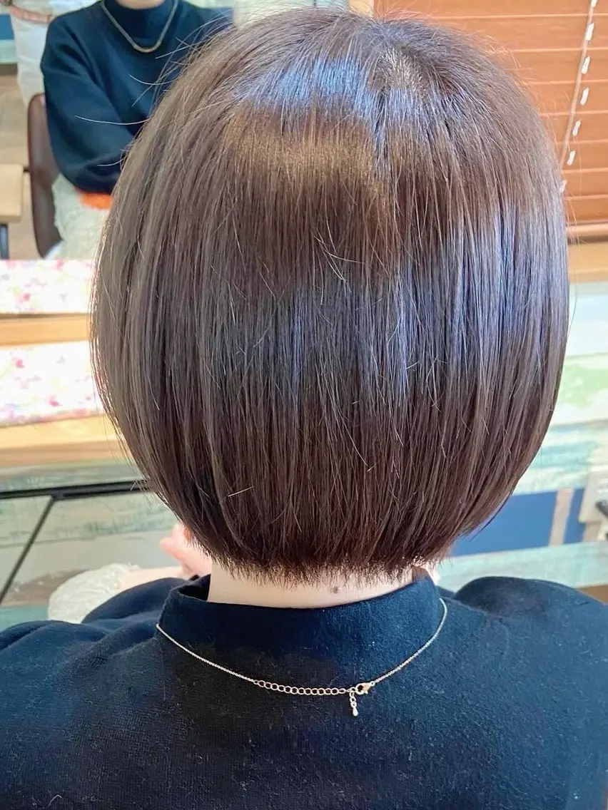 ショート カラー ショートボブ ブリーチ ボブ ショートヘア 🎀ブリーチなし カラーyui🎀のヘアスタイル