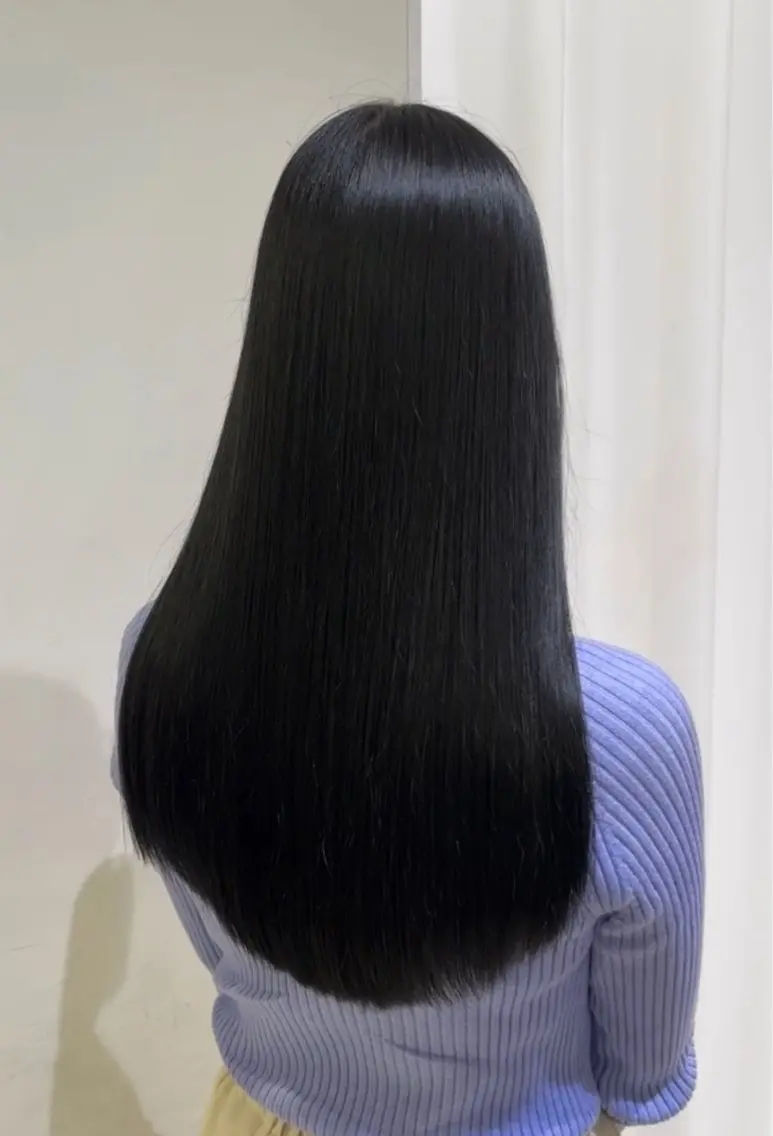 ロング カット 縮毛矯正 トリートメント midori osawaのヘアスタイル