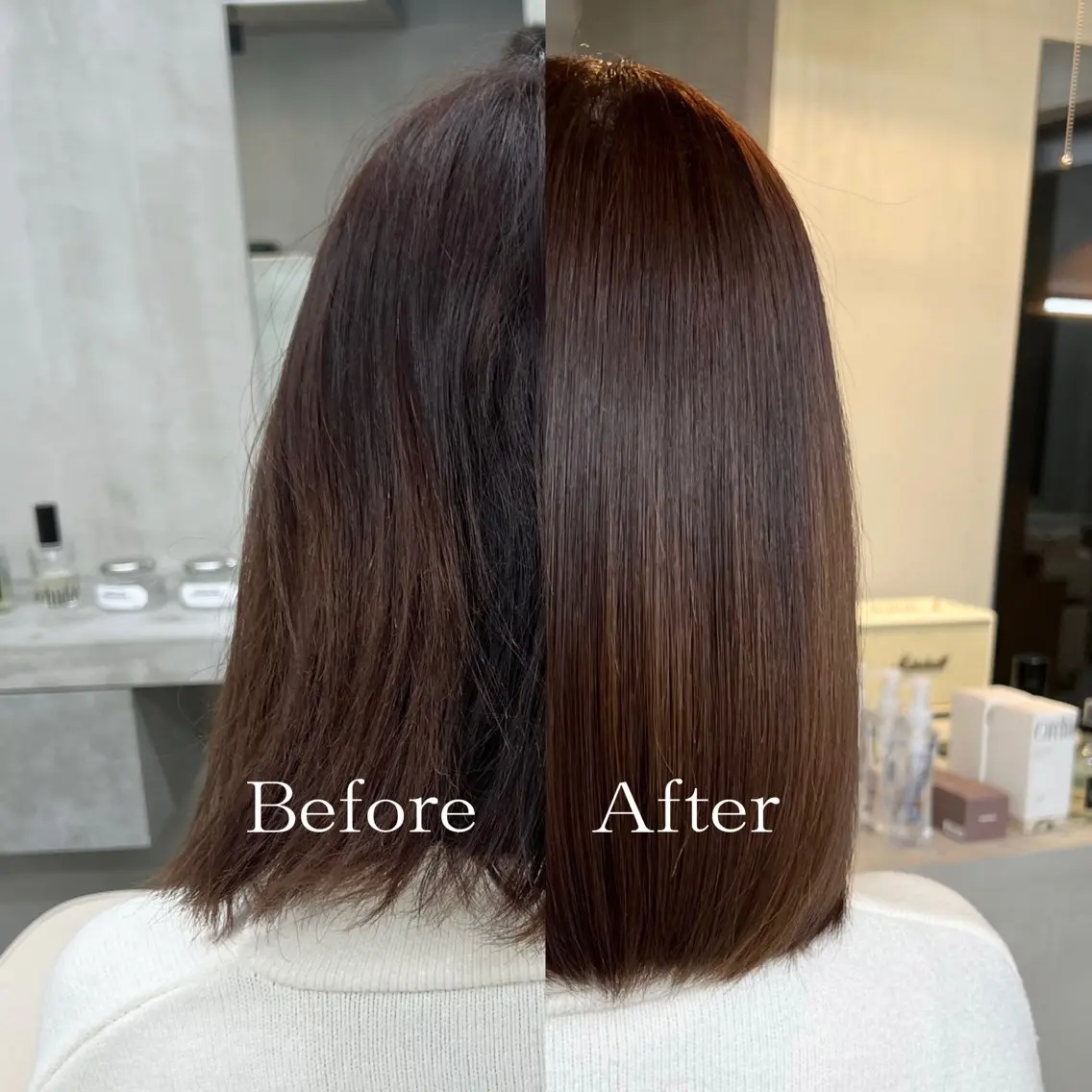 ショート カット トリートメント ヘッドスパ カット無料/髪質改善 髪質根本改善/艶髪のヘアスタイル