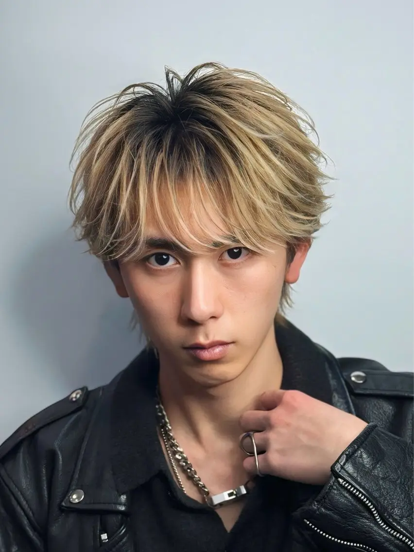カラー メンズ ダブルカラー 米澤 流星のヘアスタイル