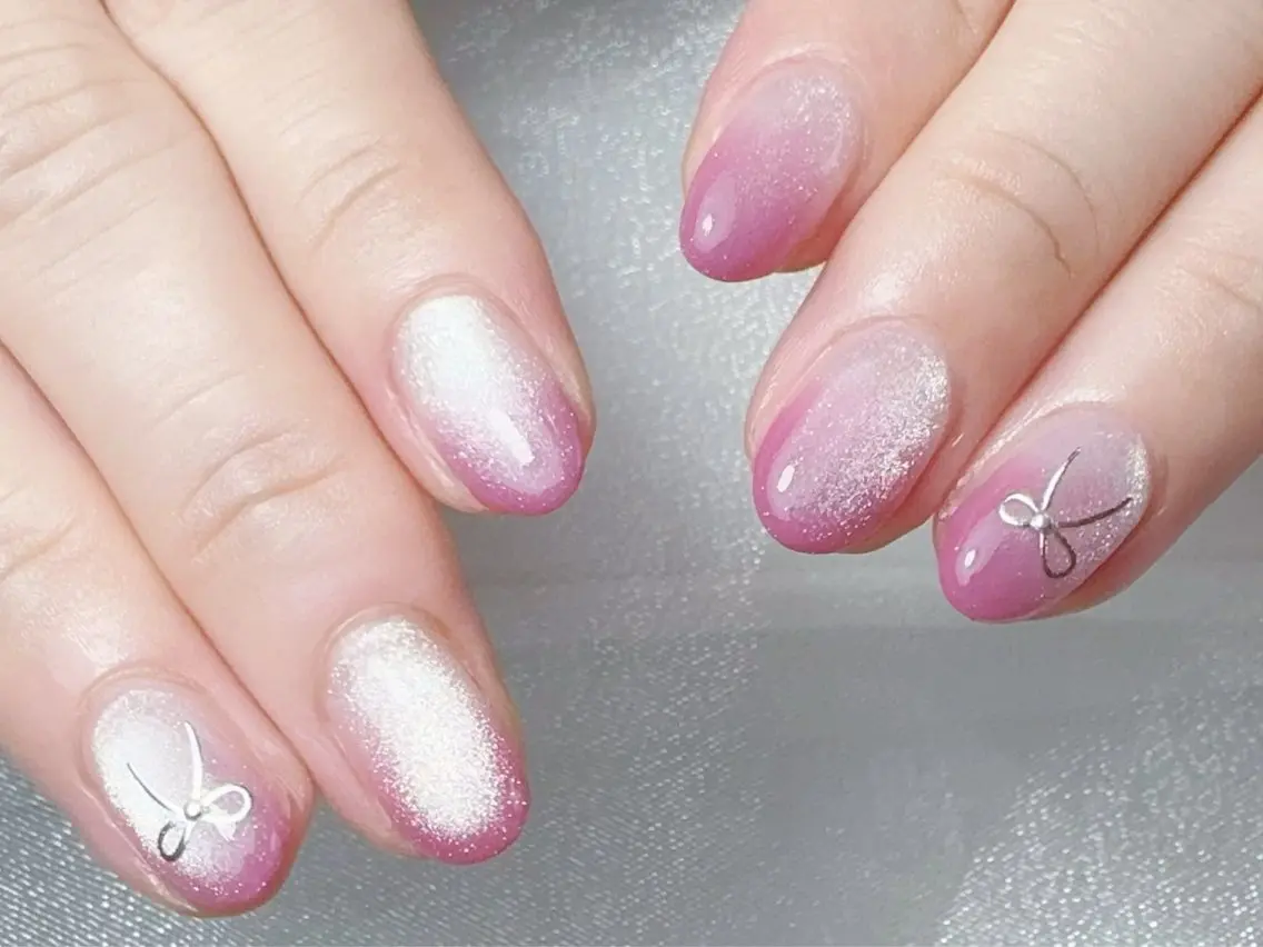 ネイル フットネイル グラデーション キラキラネイル マグネットネイル シンプルネイル Kirakira Nail salonのネイルデザイン